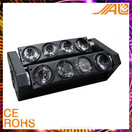 8PCS 10W RGBW 4 في 1 بقيادة العنكبوت شعاع تتحرك أضواء رئيس للديسكو