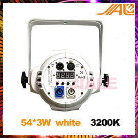 الدافئة الأبيض بقيادة الاسمية يمكن الضوء بقيادة الاسمية 64 أضواء المسرح 3200K 54PCS 3W