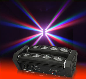 8PCS 10W كري العنكبوت شعاع نقل رئيس ضوء المرحلة ديسكو الإضاءة