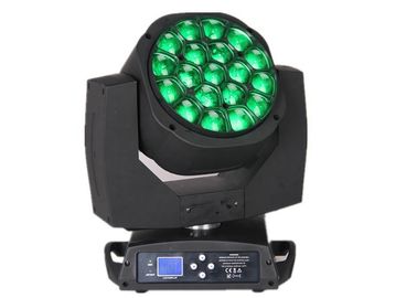 19x12w RGBW 4in1 تكبير الصمام كبير عيون النحل تتحرك رئيس ديسكو أضواء المرحلة / DJ ضوء المرحلة ضوء