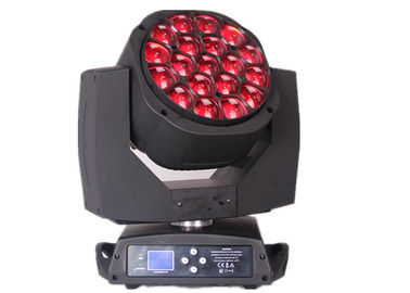 19x12w RGBW 4in1 تكبير الصمام كبير عيون النحل تتحرك رئيس ديسكو أضواء المرحلة / DJ ضوء المرحلة ضوء