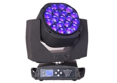 19x12w RGBW 4in1 تكبير الصمام كبير عيون النحل تتحرك رئيس ديسكو أضواء المرحلة / DJ ضوء المرحلة ضوء
