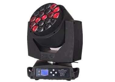 19x12w RGBW 4in1 تكبير الصمام كبير عيون النحل تتحرك رئيس ديسكو أضواء المرحلة / DJ ضوء المرحلة ضوء