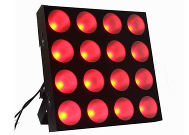 بقيادة بليندر مصفوفة المرحلة ديسكو دي جي معدات الإضاءة، DMX بقيادة أضواء المسرح 4 X 4 30W RGB 3 في 1
