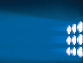 النادي الليلي نقل رئيس ضوء LED / بقيادة مصفوفة RGBW اللون خلط 9PCS * 10W