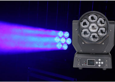 كامل اللون أدى نقل رئيس ضوء المرحلة DJ 22/50 CH DMX512 7 * 20W LED بقعة مصباح
