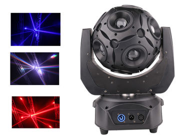 كرة القدم نقل رئيس DJ أضواء المسرح 200W 10 جهاز كمبيوتر شخصى الخرز اللون الكامل تأثير 50 ​​/ 60HZ