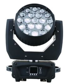 540°Pan 270°Tilt 19pcs 12W RGBW 4in1 LED متحرك رأس الضوء زوم غسل متحرك رأس الضوء