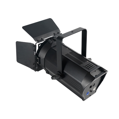 ضوء المسرح 200 واط Fresnel Spot 3200k + 5600k Fresnel أضواء أسود