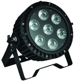 أضواء LED المهنية المرحلة الاسمية يمكن أن يكون ، 7pcs 12W RGB LED Flat Par