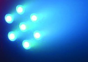 أضواء LED المهنية المرحلة الاسمية يمكن أن يكون ، 7pcs 12W RGB LED Flat Par