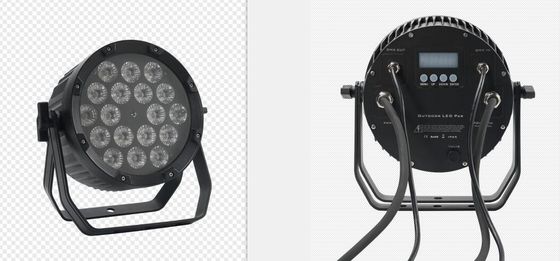 18pcs 12W IP65 مضاد للماء في الخارج LED Par للأحداث RGBWA UV 6in1