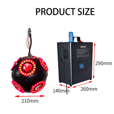 3m DMX Winch RGB الكرة المفتوحة LED الكرة الحركية