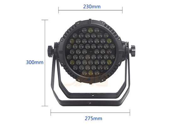 54x3W RGBW LED ضوء مقاوم للماء أدى ضوء الاسمية المرحلة