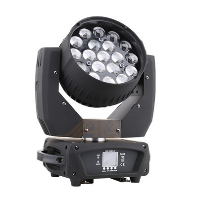 19 * 12W عدسة 8 ° LED ضوء متحرك رئيسي للملهى الليلي