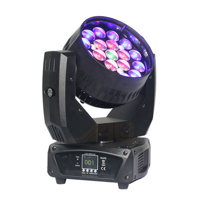 19 * 12W عدسة 8 ° LED ضوء متحرك رئيسي للملهى الليلي