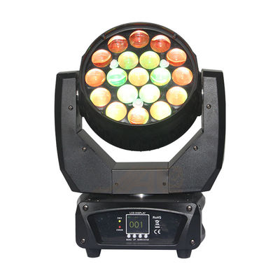 19 * 12W عدسة 8 ° LED ضوء متحرك رئيسي للملهى الليلي