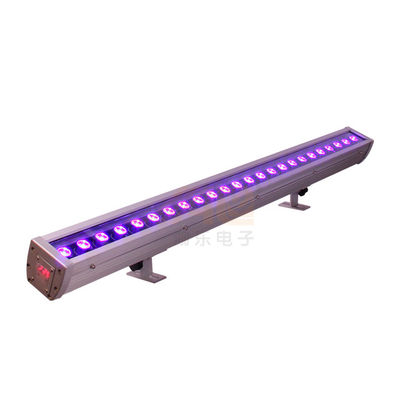 24 * 3W DMX مقاوم للماء UV RGB LED غسالة الجدار للعب الزفاف