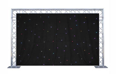 السوبر مشرق RGB 6 × 4M LED ستار الستار، خلفية ستارة من القماش للمرحلة الخلفية