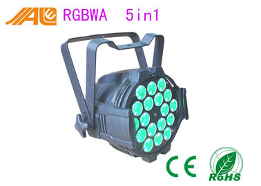 18 × 15W LED الاسمية يمكن أن تضيء RGBWA 5 في 1 بقيادة الاسمية 64 الخفيفة / DJ أضواء المسرح DMX 512 مراقبة
