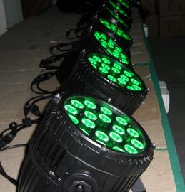 توفير الطاقة في الهواء الطلق الصمام الخفيفة الاسمية 18 × 10W RGBWA المهنية إضاءة المسرح