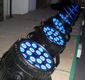توفير الطاقة في الهواء الطلق الصمام الخفيفة الاسمية 18 × 10W RGBWA المهنية إضاءة المسرح