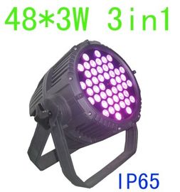 المهنية في الهواء الطلق LED الاسمية 48 × 3W متعدد الألوان الإضاءة الاسمية 64 أضواء للإنارة حفل زفاف الحدث IP65
