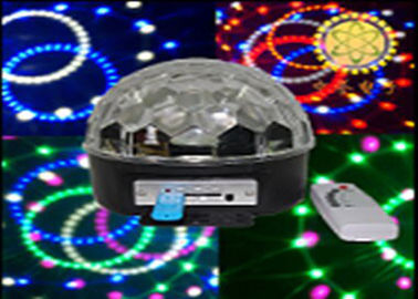 20W DMX بقيادة البلورة السحرية الكرة الخفيفة RGB تأثير ديسكو ضوء المرحلة AC 110V - 250V