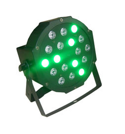 18 × 3W RGB بقيادة شقة الخفيفة الاسمية / أدى الاسمية 64 داخلي المرحلة دي جي أضواء 7CH DMX