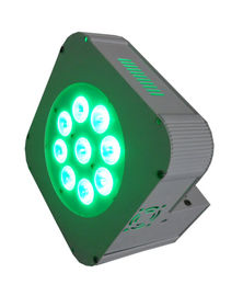 بطارية تعمل لاسلكي اللون الكامل اللاسلكية LED الاسمية علب 9PCS LED شقة الخفيفة الاسمية