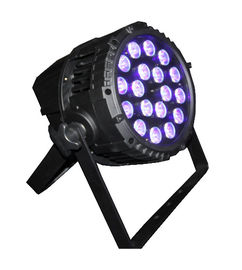 IP65 18 × 15W RGBWA الأشعة فوق البنفسجية 6in1 الصمام في الهواء الطلق الاسمية يمكن أن تضيء المهنية إضاءة المسرح