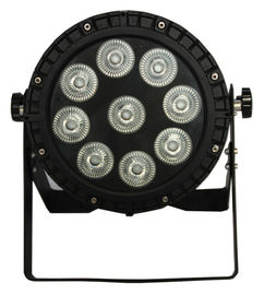 IP65 9PCS 10W RGBW 4IN1 في الهواء الطلق مقاوم للماء بقيادة الاسمية يمكن 64 مع ستة قوس قزح تأثير