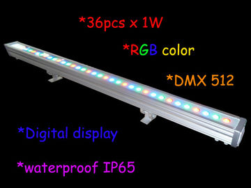1000MM 36PCS طول 3W RGB في الهواء الطلق أدى الجدار غسالة IP65 / المرحلة الخفيفة ديكور