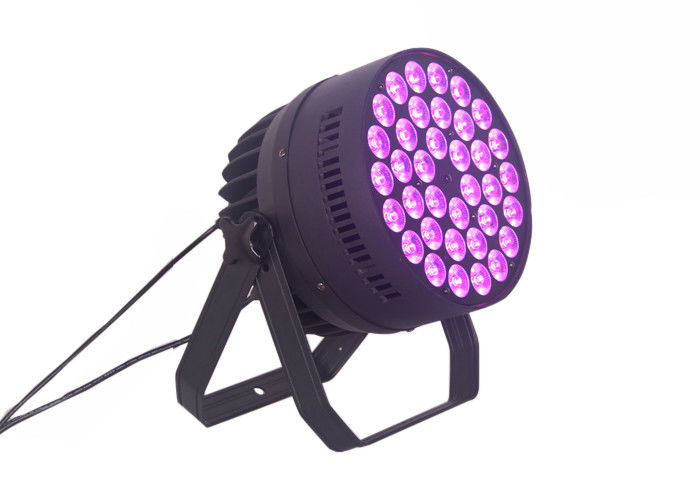 36 جهاز كمبيوتر شخصى x 10W LED الاسمية هل يمكن أضواء RGBW 4 في 1 ديسكو ضوء 4 / 8CH DMX 512 AC 90V - 240V 3-دبوس DMX512 تحكم السيد والعبد