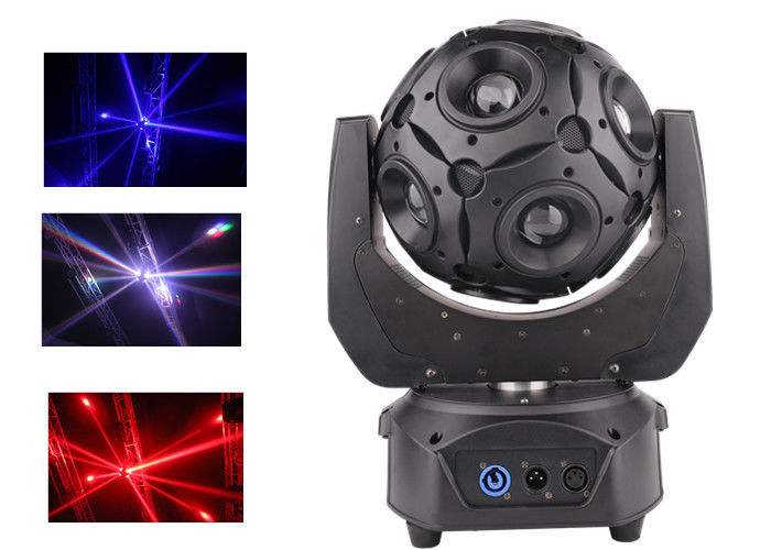 كرة القدم نقل رئيس DJ أضواء المسرح 200W 10 جهاز كمبيوتر شخصى الخرز اللون الكامل تأثير 50 ​​/ 60HZ
