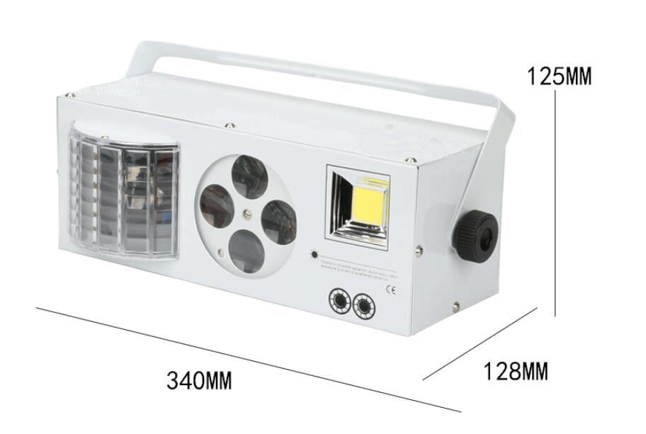 ملون 4 in1 تأثير الليزر ستروب المصباح AC100 - 240V 40W