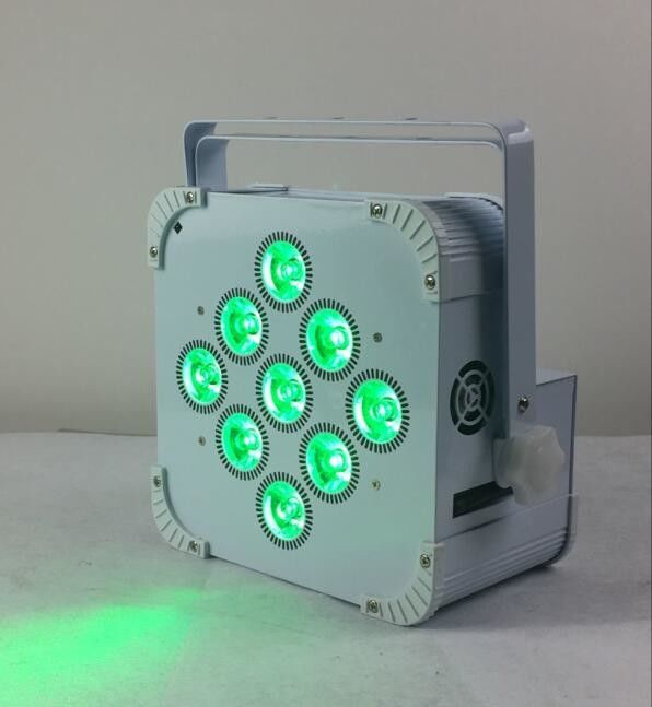 180W 9 LED اللاسلكية بطارية مسطحة الاسمية الخفيفة ، تعمل بالبطارية قيادة ضوء المرحلة