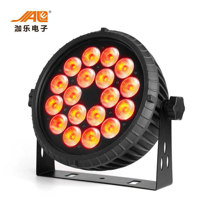 18x18w RGBWA الأشعة فوق البنفسجية 6 في 1 LED شقة الاسمية الضوء عالية السطوع DMX التحكم