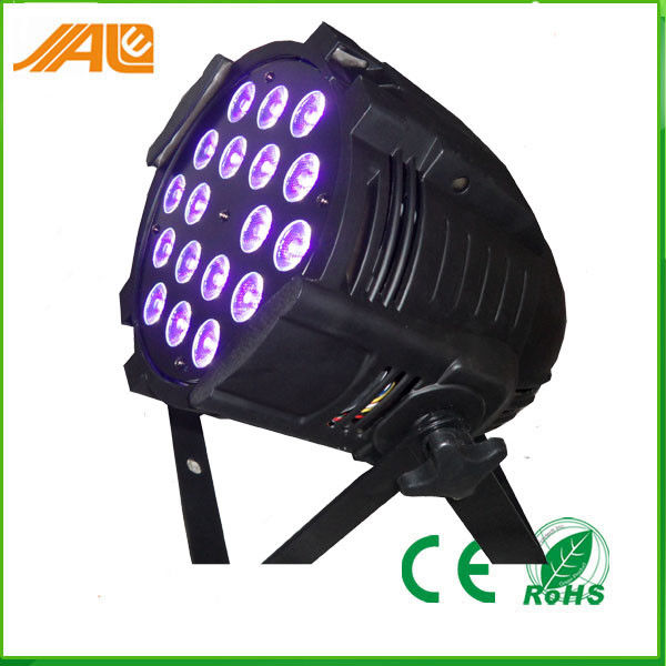 18PCS جديد الاسمية يمكن أن تضيء 15W RGBWA الأشعة فوق البنفسجية 6in1 LED PAR المرحلة ديسكو ضوء / DMX ضوء الاسمية