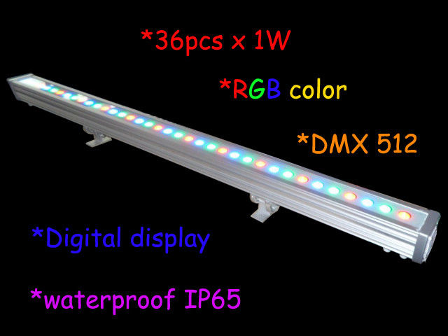 1000MM 36PCS طول 3W RGB في الهواء الطلق أدى الجدار غسالة IP65 / المرحلة الخفيفة ديكور