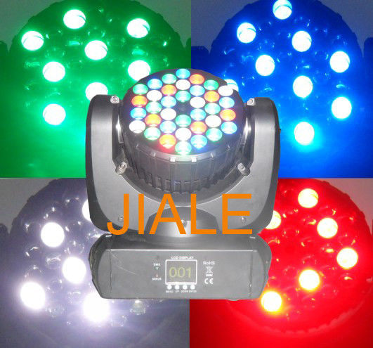 بقيادة Sharpy شعاع نقل رئيس أضواء المسرح 36 × 3W RGBW DMX512