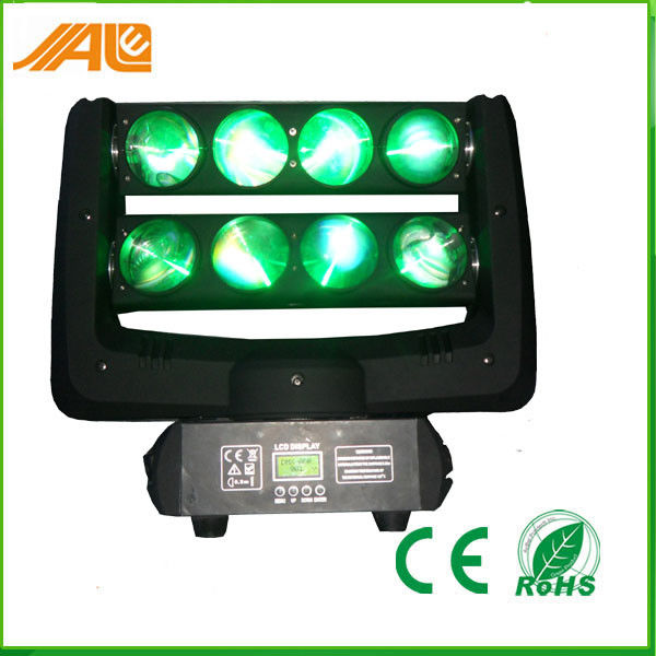 مرحلة 10W RGBW بقيادة العنكبوت ضوء نقل رئيس شعاع تأثير DMX 512
