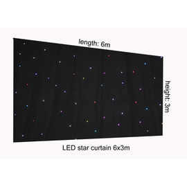 RGB 6 × 3M LED ستار القماش الستار، خلفية المرحلة ستار لايت الستائر للمرحلة الخلفية
